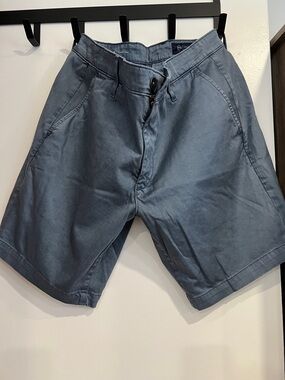 Men's Slate Grey Flat Front Chino Shorts - Casual Summer Staple